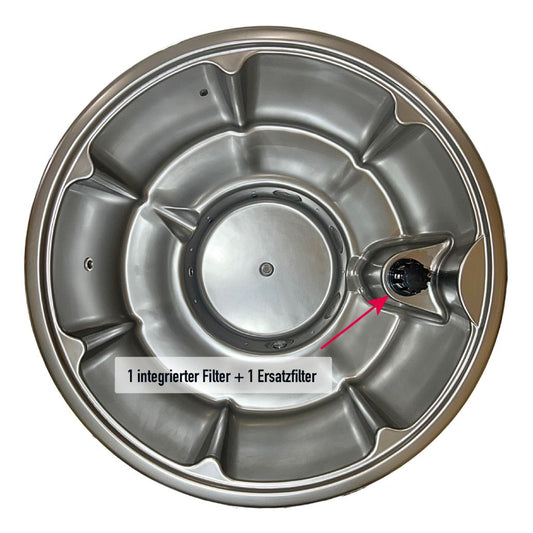 PEARL Hot Tub mit integriertem Filtersystem für sauberes Wasser.