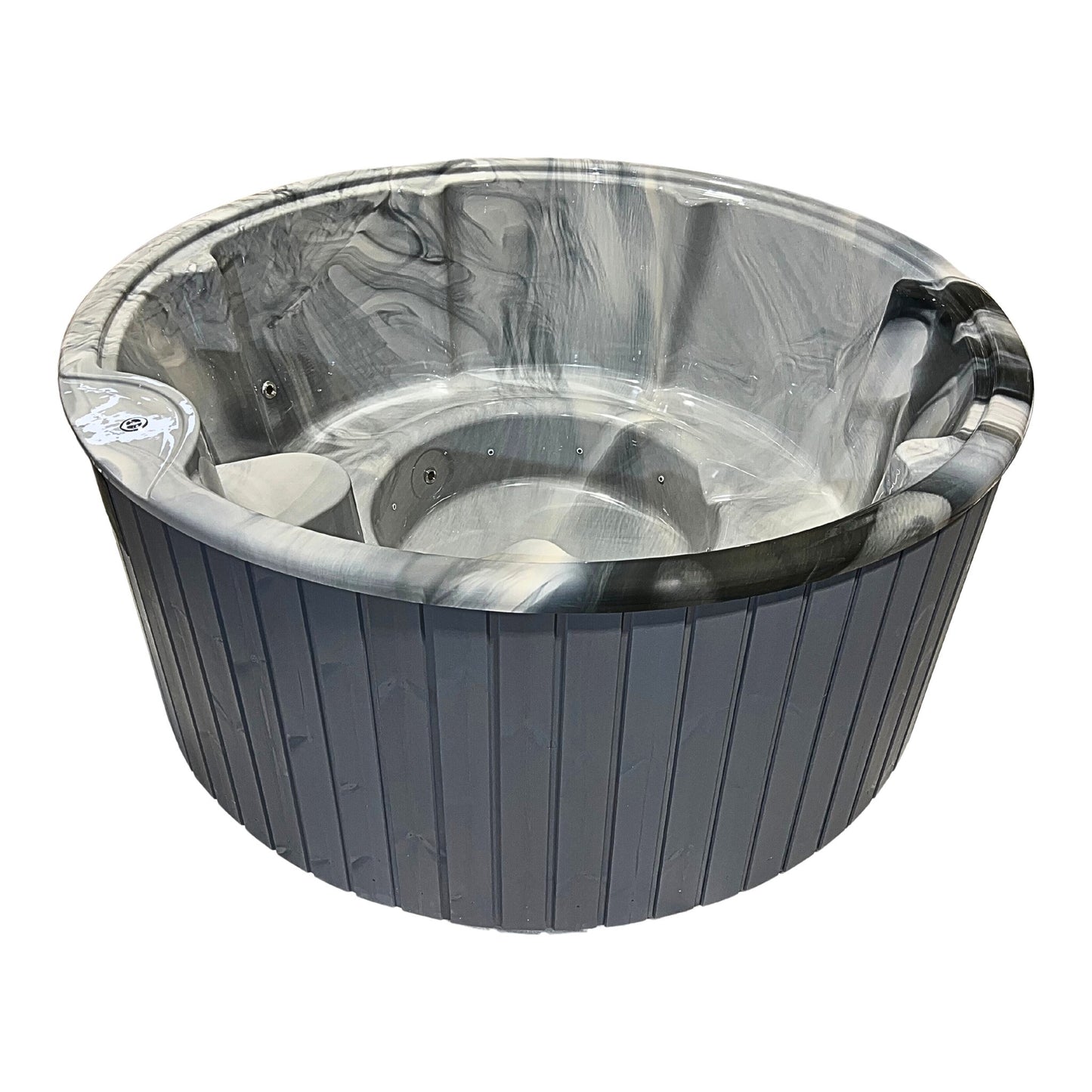 HOT TUB "PEARL" - externe Holzofen, Acryl-Einsatz, ⌀225cm