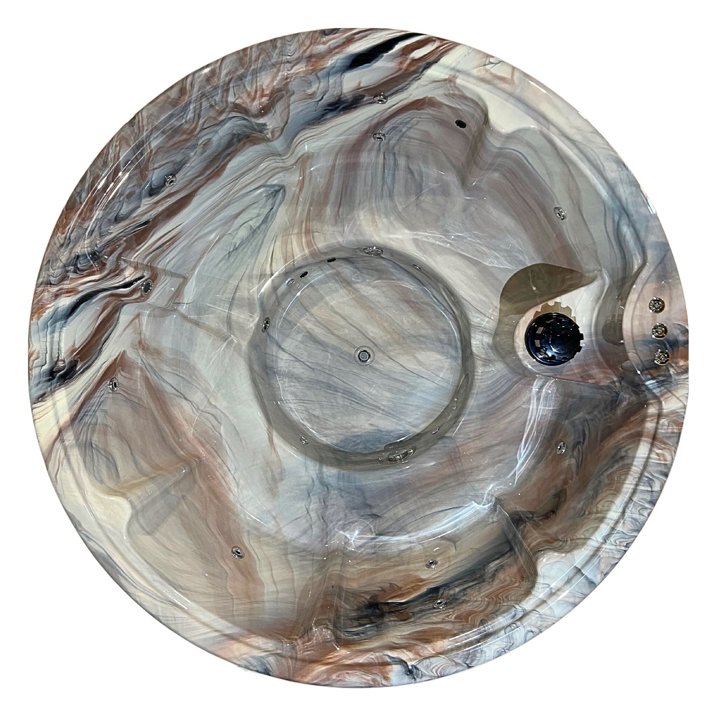 HOT TUB "PEARL" - externe Holzofen, Acryl-Einsatz, ⌀225cm