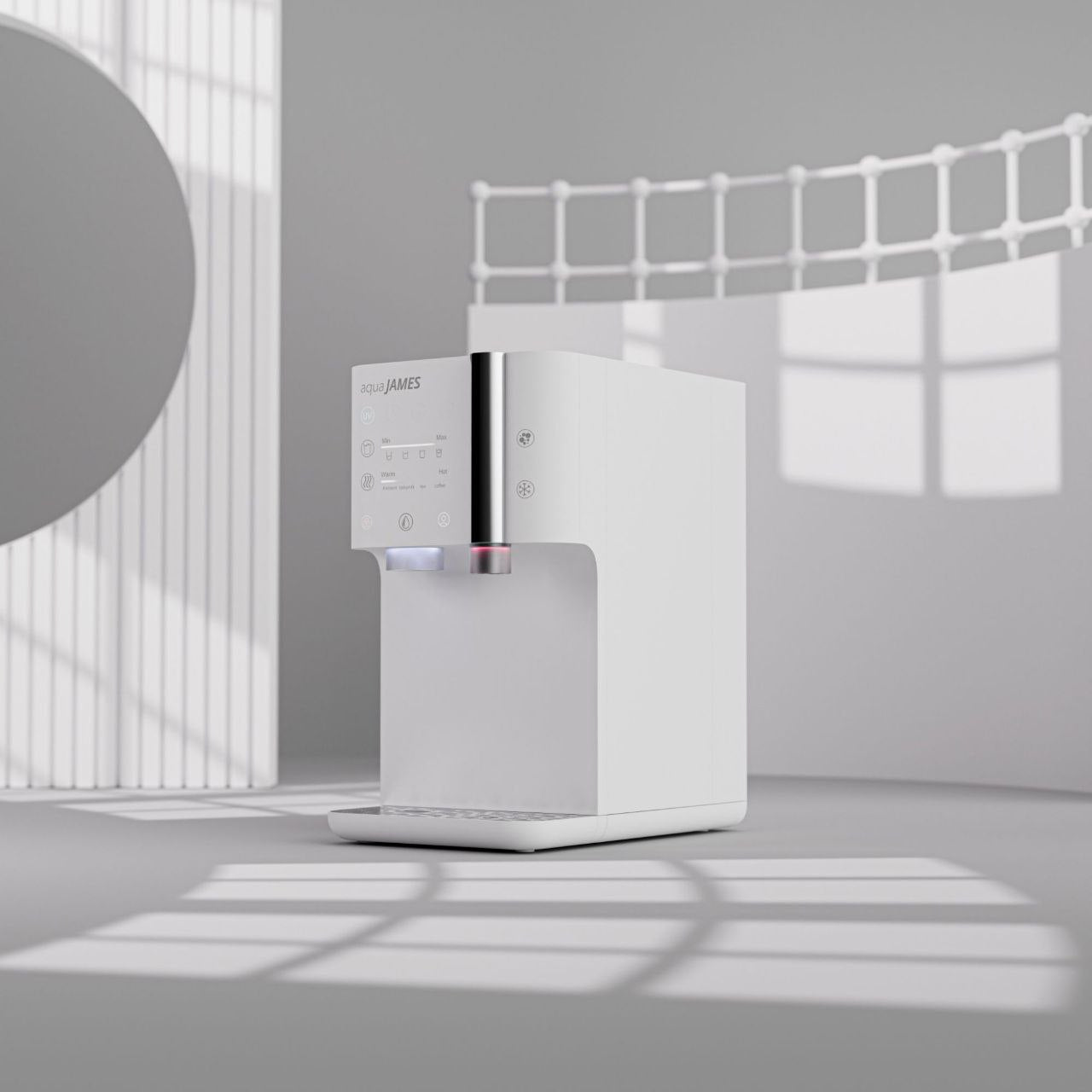 aquaJAMES „Juliet“ Wasserbar Touch - Osmose UV-Filter Sprudel Heiß- Kaltwasser