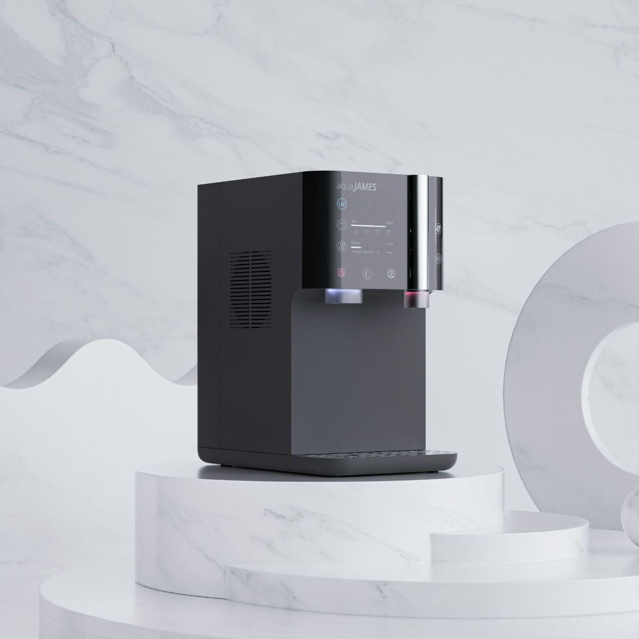 aquaJAMES „Juliet“ Wasserbar Touch - Osmose UV-Filter Sprudel Heiß- Kaltwasser