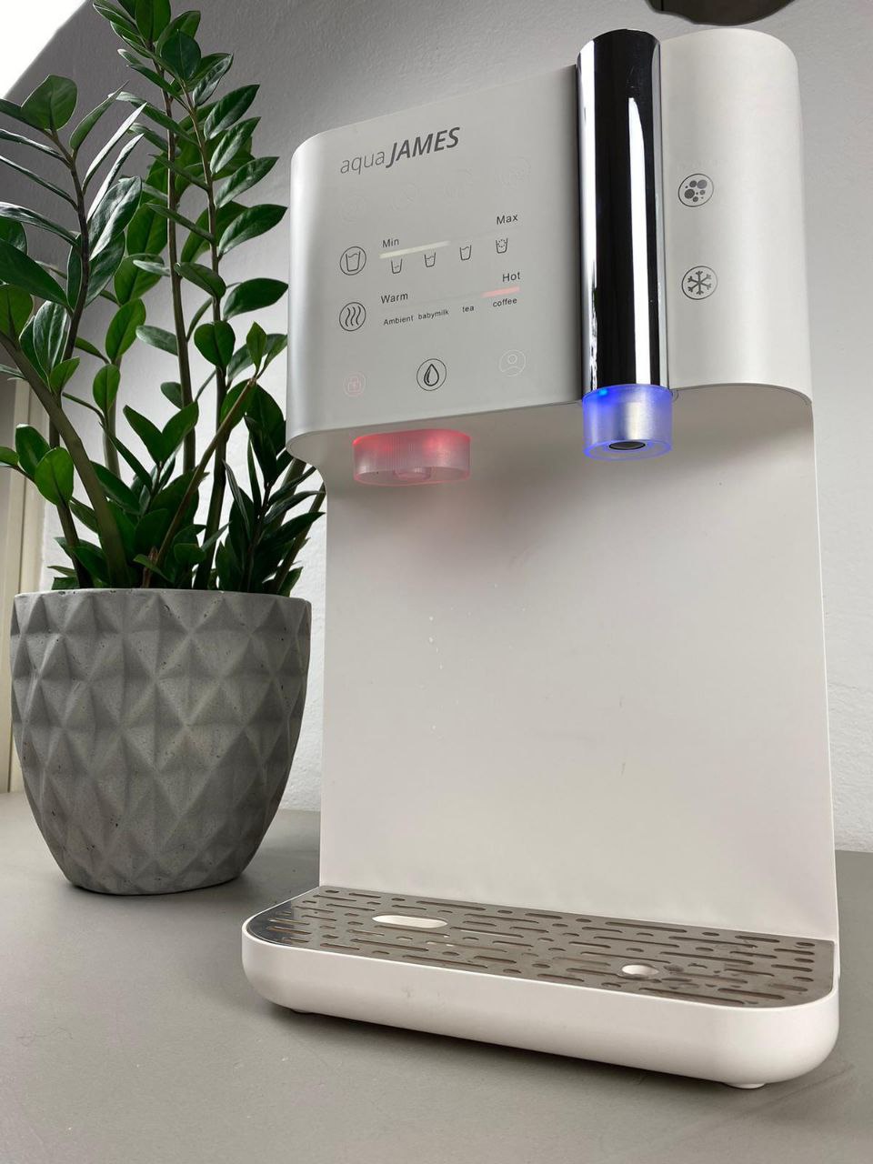 aquaJAMES „Juliet“ Wasserbar Touch - Osmose UV-Filter Sprudel Heiß- Kaltwasser