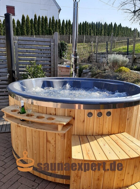 Whirlpool GFK - Badefass - Badezuber Ø225cm mit Holzheizung