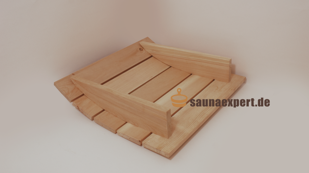 ergonomische XXL Saunakopfstütze aus sibirischem Zedernholz