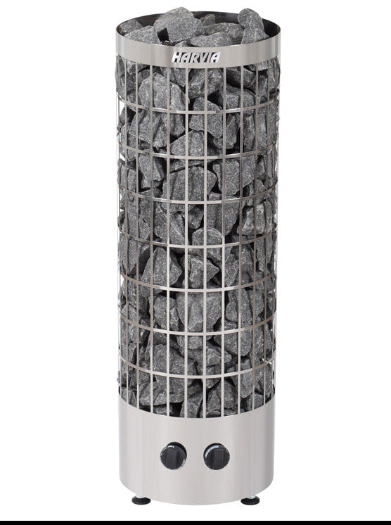 SAUNAOFEN HARVIA CILINDRO PC70, 7,0kW, MIT EINGEBAUTER STEUERUNG, STAHL