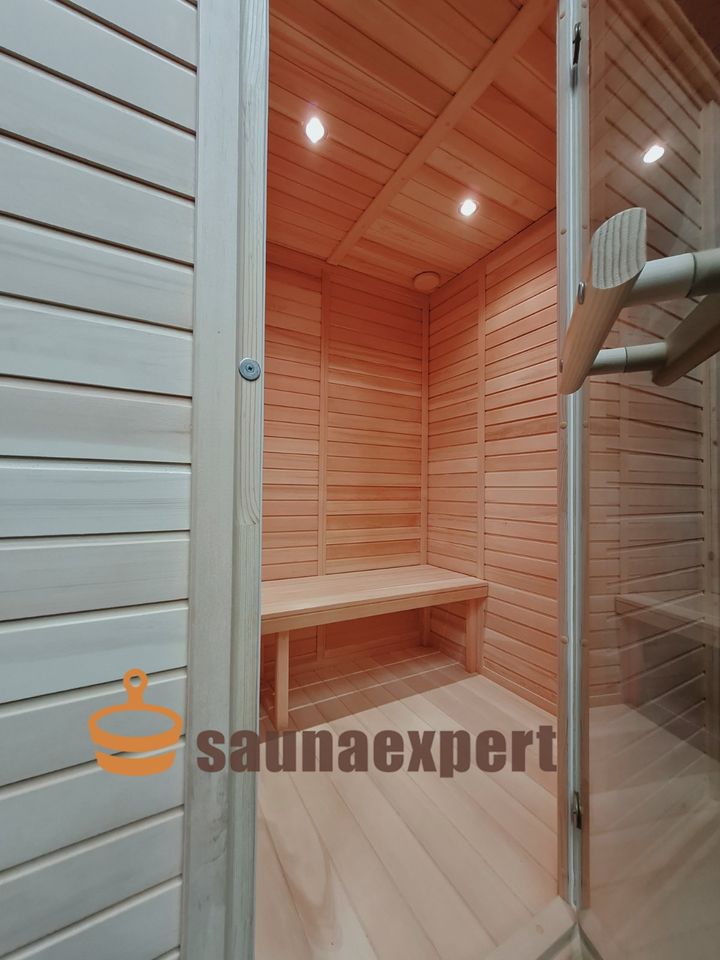 Innensauna aus Zedernholz 130 x 200cm EKN