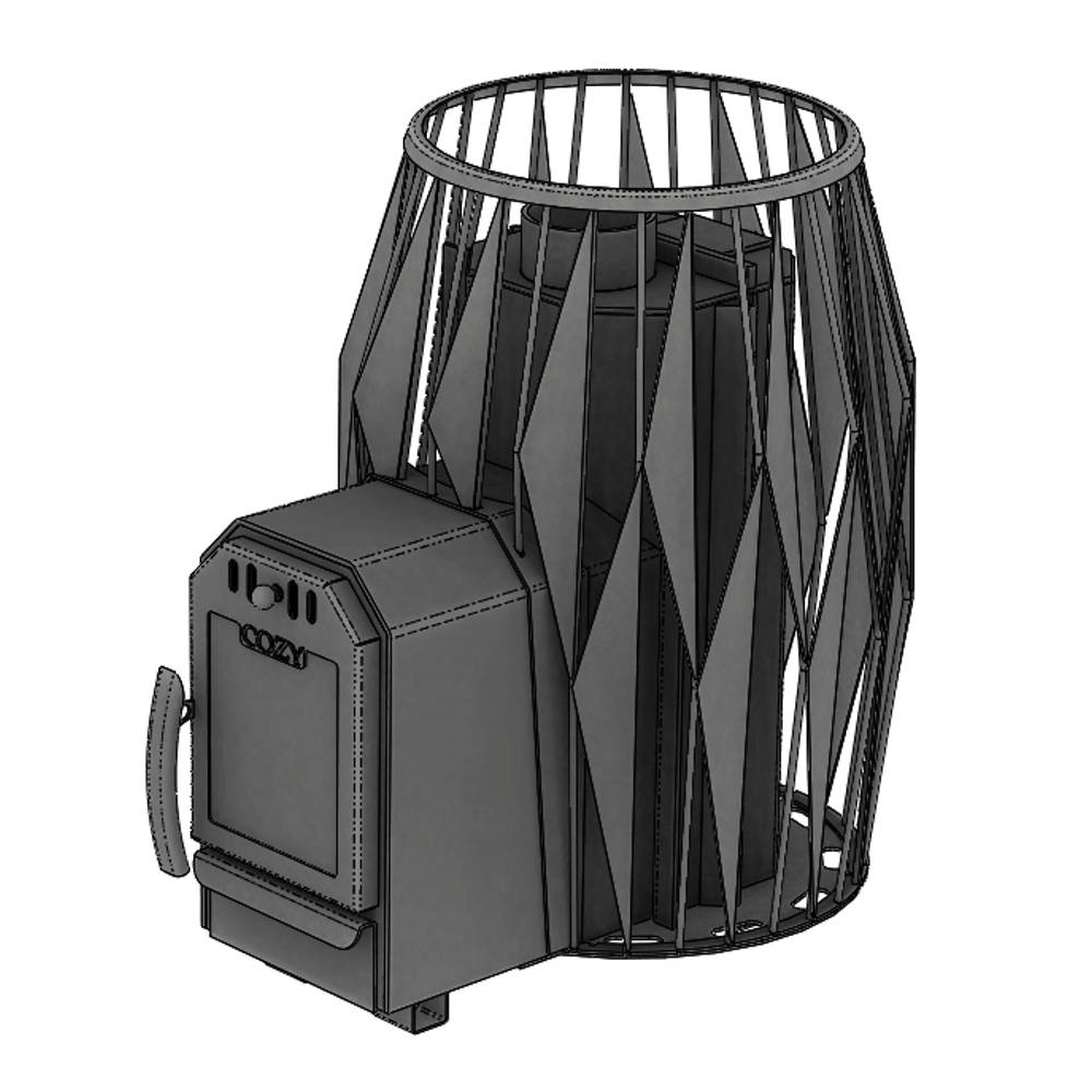 Saunaofen COZY 12KW OG-TW mit BIMSCHV 2