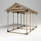 Habercube RAFT Set 4x - Holz Steckverbinder Sparren Befestigungselement Carport