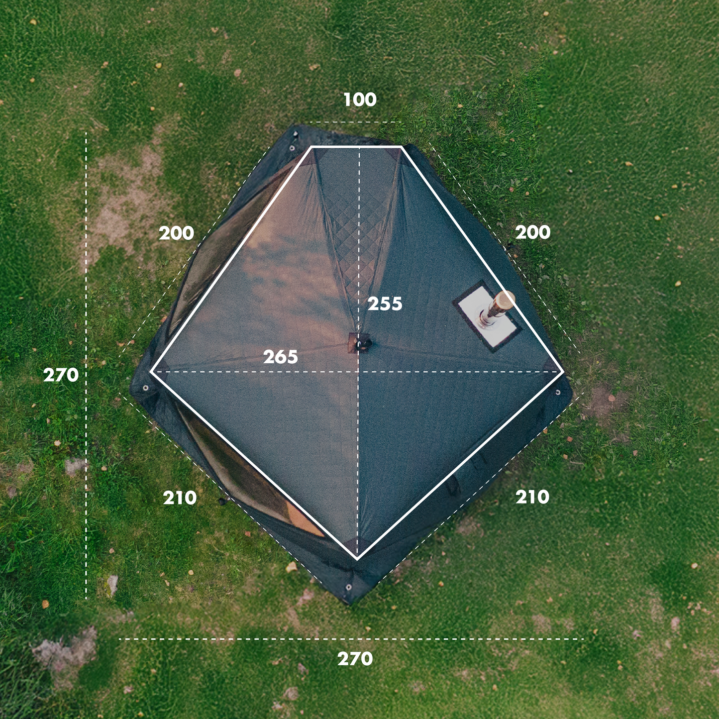 BAST Saunazelt Näver Basic – mobiles Saunaerlebnis bis 100°C