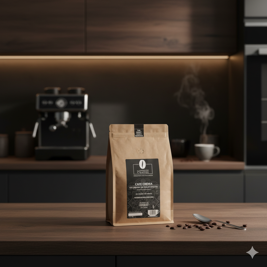 Cafe Crema – 80% Arabica / 20% Robusta | Ganze Bohnen | Handgeröstet in Bayern