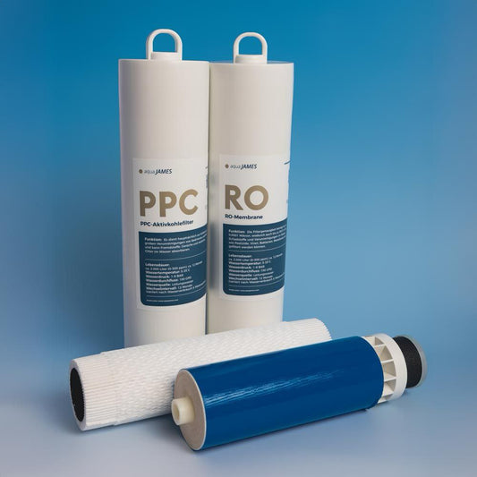 Sparset Ersatzfilter PPC-Aktivkohlefilter + RO-Membrane Wasserbar „Juliet“
