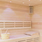 Finnische Sauna mit Glasfront 200 x 200 x 210cm